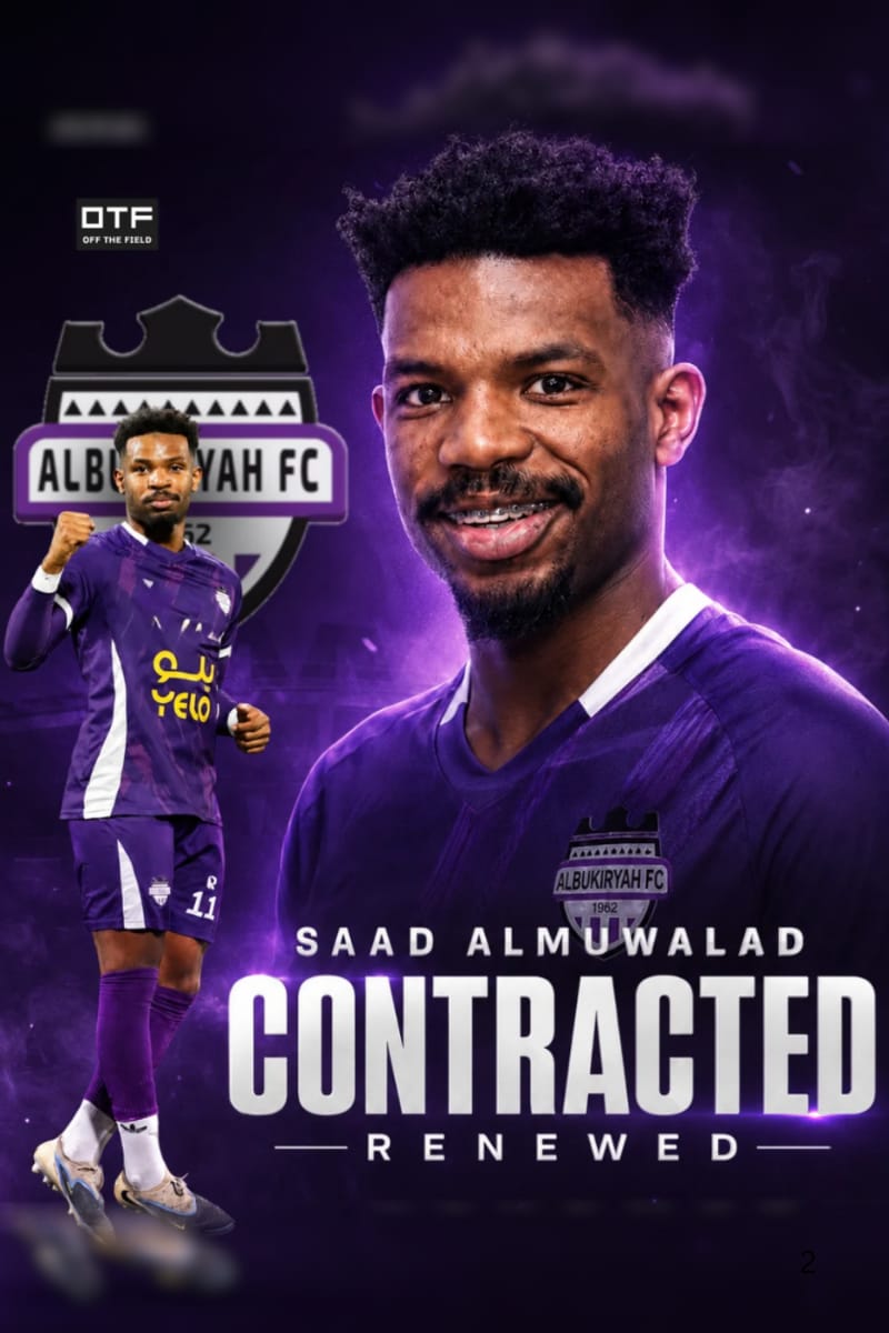 Off the Field Agency Completes Saad Al-Muwallad’s Contract Renewal with Al Bukayriyah Club
