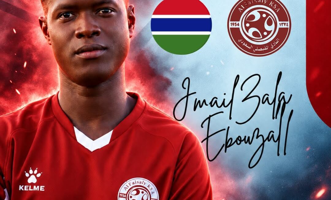 Off The Field Agency Announces Gambian Player Zala Ebouzall’s Move to Al-Faisaly FC
