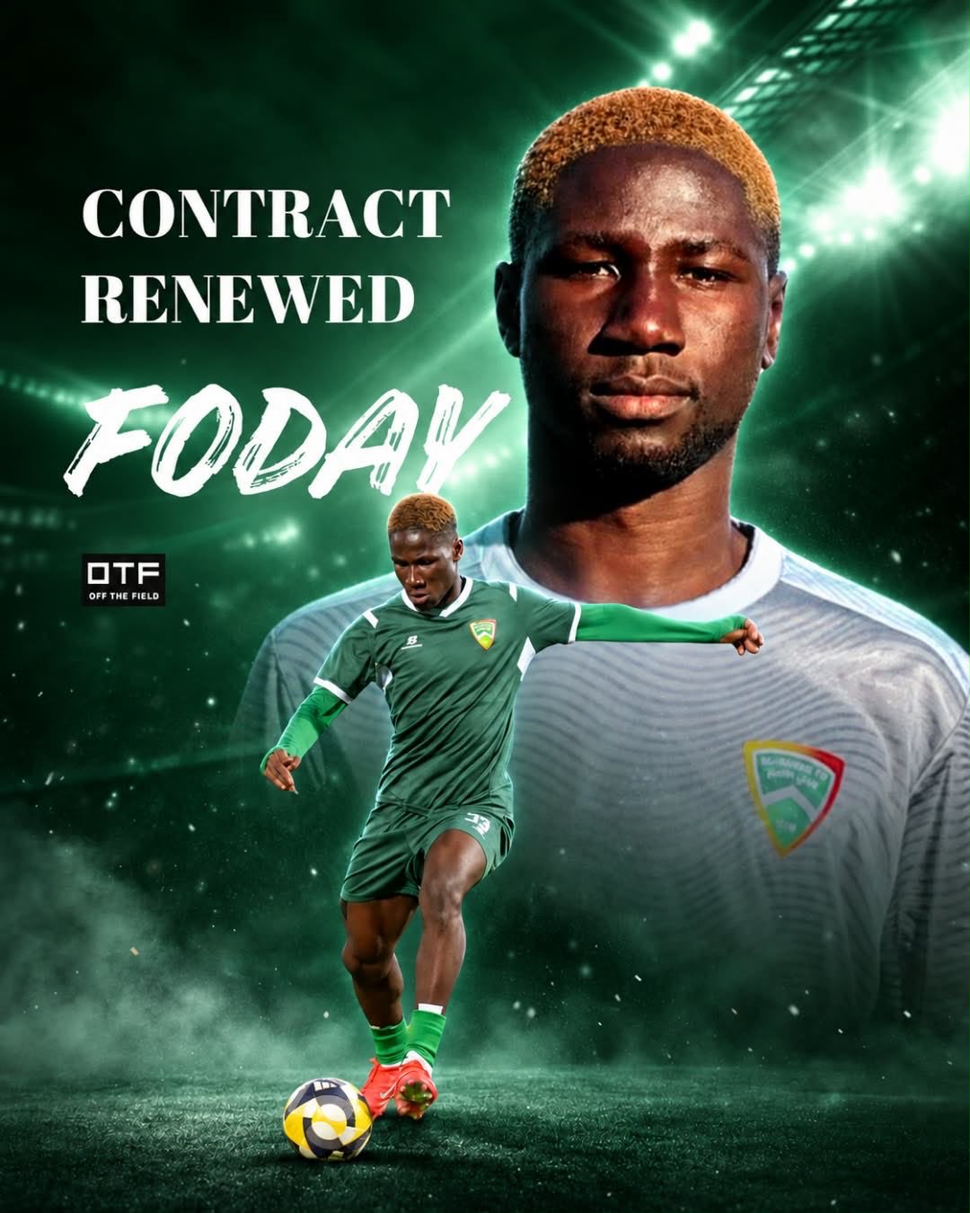The Gambian Player Foday Renews His Contract with Al-Ansar FC Club