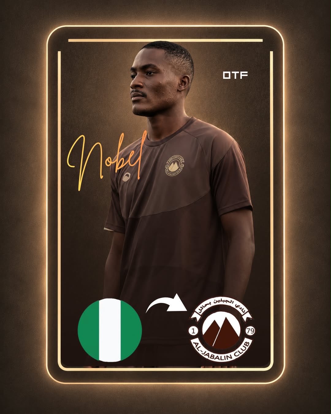 The Nigerian Player Nobel Joins Al-Jabalain FC Club